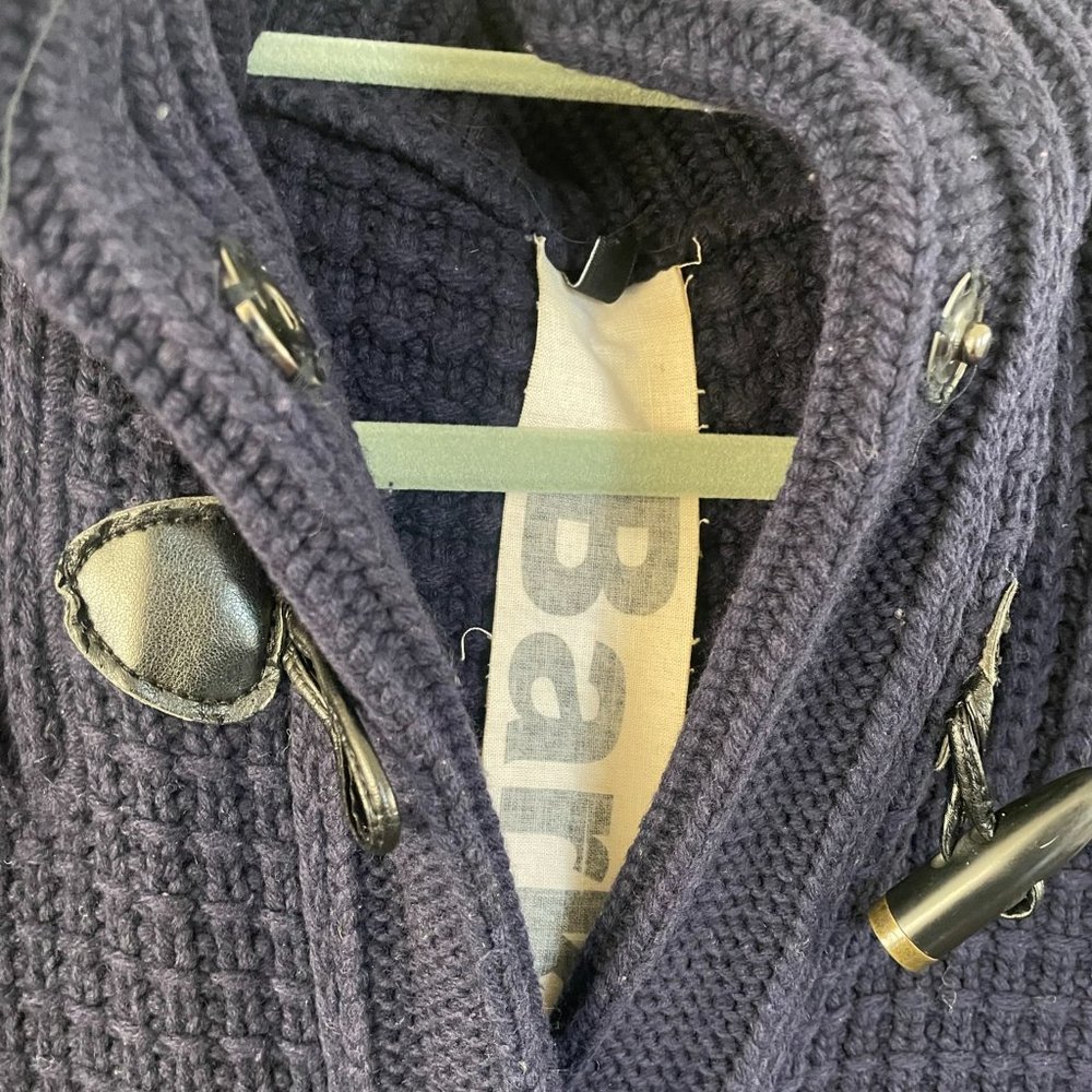 Bark Montgomery Knitted Sweater Jacket with Hood X-Small Navy - Picture 5 of 13